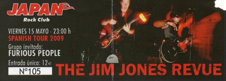 The Jim Jones Revue - Entrada Japan